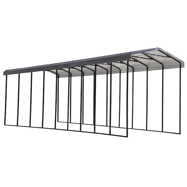 Arrow Carport, 14x42x14, Charcoal